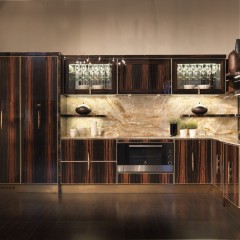 Кухня лакированная плита МДФ Эшли