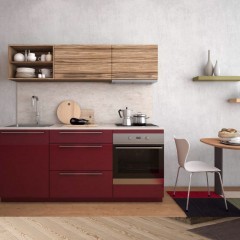 Кухня лакированная плита МДФ Аксиния