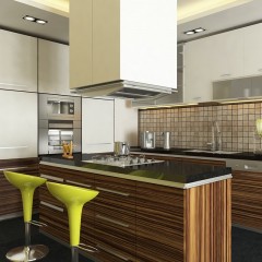 Кухня лакированная плита МДФ Амалия