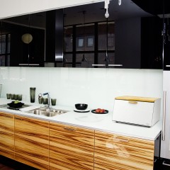 Кухня лакированная плита МДФ Ариадна