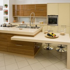 Кухня лакированная плита МДФ Глафина