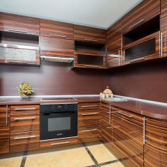 Кухня лакированная плита МДФ Зарина