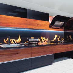 Кухня лакированная плита МДФ Залина