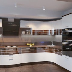 Кухня лакированная плита МДФ Иоланта