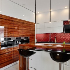 Кухня лакированная плита МДФ Илия