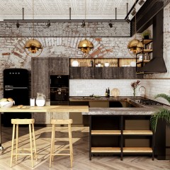 Кухня лофт Меган