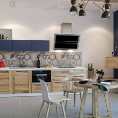 Кухня из шпона Бриса