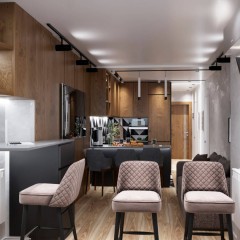 Кухня из шпона Вера