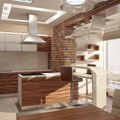 Кухня из шпона Мальта