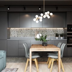 Кухня из шпона Карла