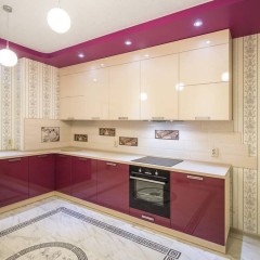 Кухня из шпона Виктория