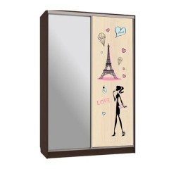 Шкаф-купе для девочек Амели венге