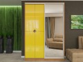 Шкаф-купе желтый Лео