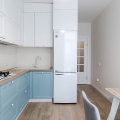 Кухня голубая Лина