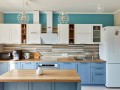 Кухня голубая Кочере