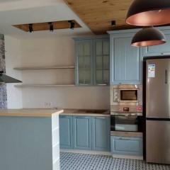 Кухня голубая Коллари