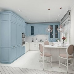 Кухня голубая Тева