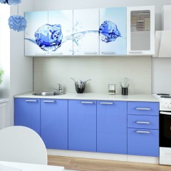 Кухня голубая Анна
