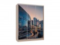 Шкаф-купе с фотопечатью Гранд город на закате
