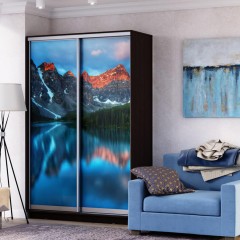 Шкаф-купе с фотопечатью Лео горы