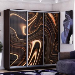 Шкаф-купе с фотопечатью Лео абстракция