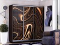 Шкаф-купе с фотопечатью Лео абстракция