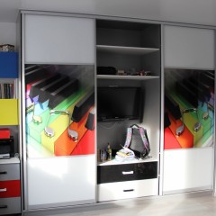 Шкаф-купе для подростка Ноты