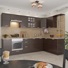 Кухня коричневая Туллия