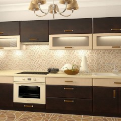 Кухня коричневая Устиния