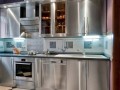 Кухня металлического цвета Ризо