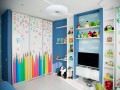 Шкаф-купе в детскую Карандаши