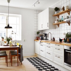 Кухня Виолетта в скандинавском стиле