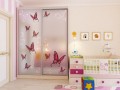 Шкаф-купе для девочек Бабочки 2