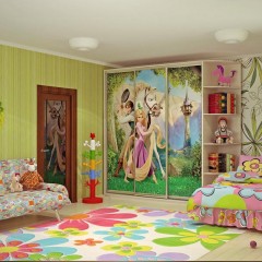 Шкаф-купе в детскую Рапунцель