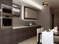 Кухня коричневая Шелли