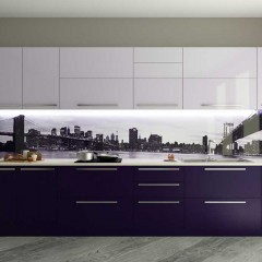 Кухня из экопластика Сирень