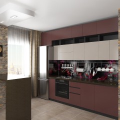 Кухня из нанопластика Камея