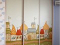 Шкаф-купе в детскую Домики