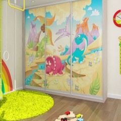 ШКаф-купе в детскую Динозаврики