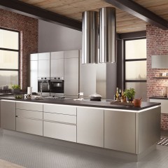 Кухня металлического цвета Дженна