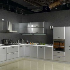 Кухня металлического цвета Елина