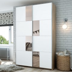 Шкаф-купе Рино белый корпусный