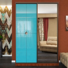 Шкаф-купе Арий голубого цвета