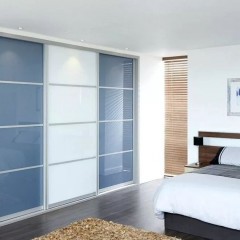 Шкаф-купе Май голубого цвета