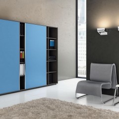 Шкаф-купе Нифон голубого цвета