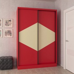 Шкаф-купе Арчи красного цвета