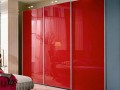 Шкаф-купе Локи красного цвета