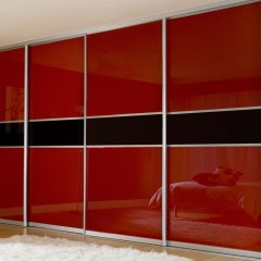 Шкаф-купе Ален красного цвета