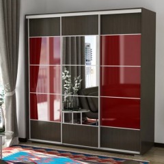 Шкаф-купе Берти красного цвета