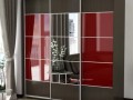 Шкаф-купе Берти красного цвета